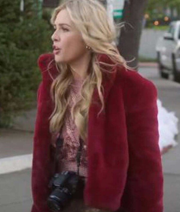 A Very Charming Christmas Town Aubrey Lang Fur Jacket