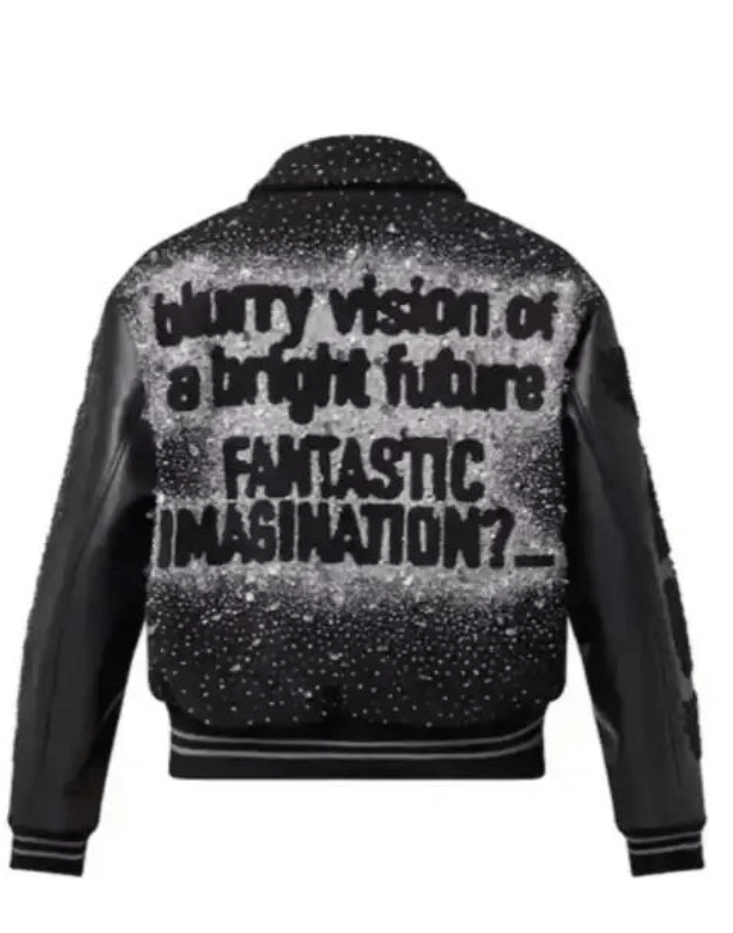 Black J-Hope Louis Vuitton Varsity Jacket