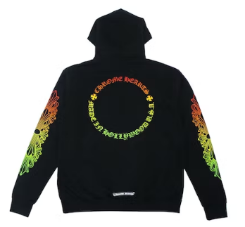 Chrome Hearts Floral Sleeve Gradient Hoodie