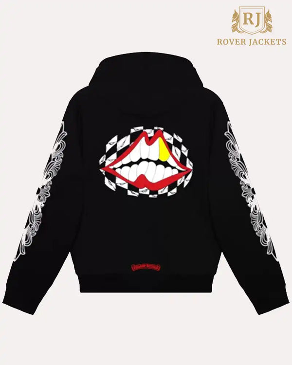 Chrome Hearts Matty Boy Flower Chomper Hoodie-Black