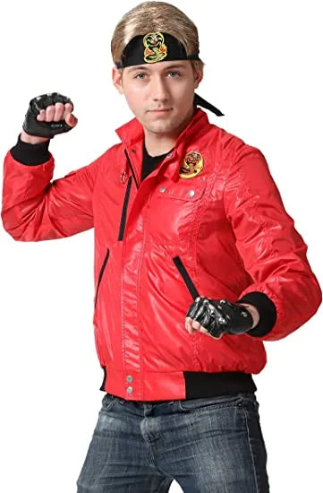 Cobra Kai Red Polyester Bomber Jacket