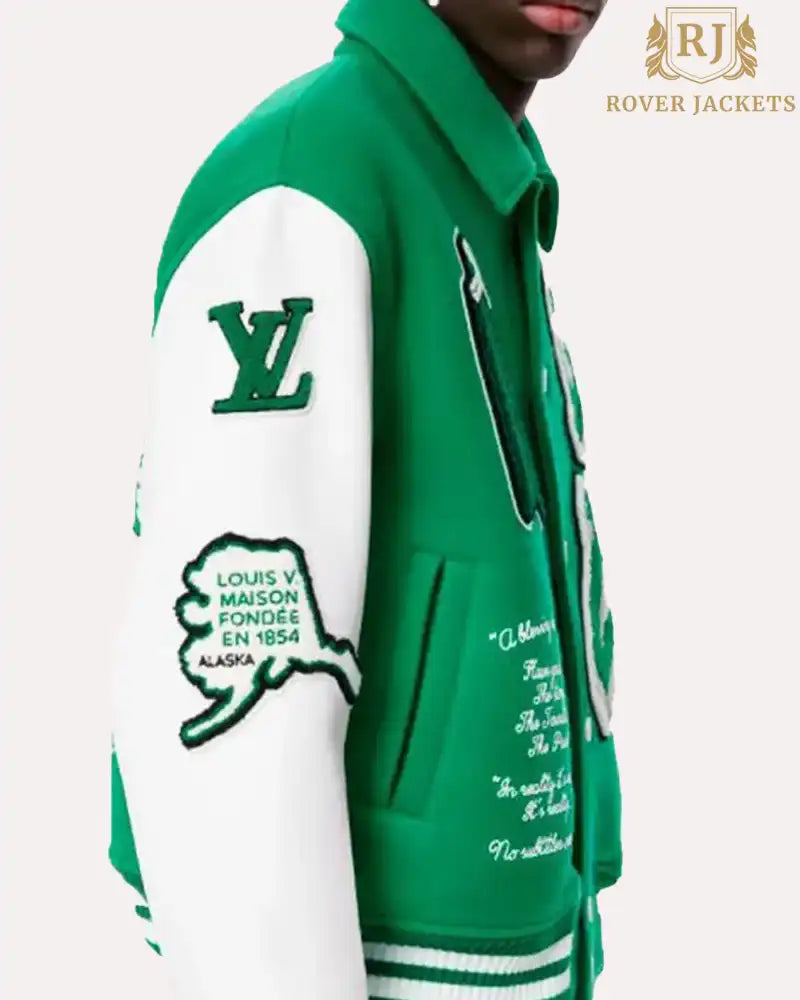 Louis Vuitton Green Varsity Jacket