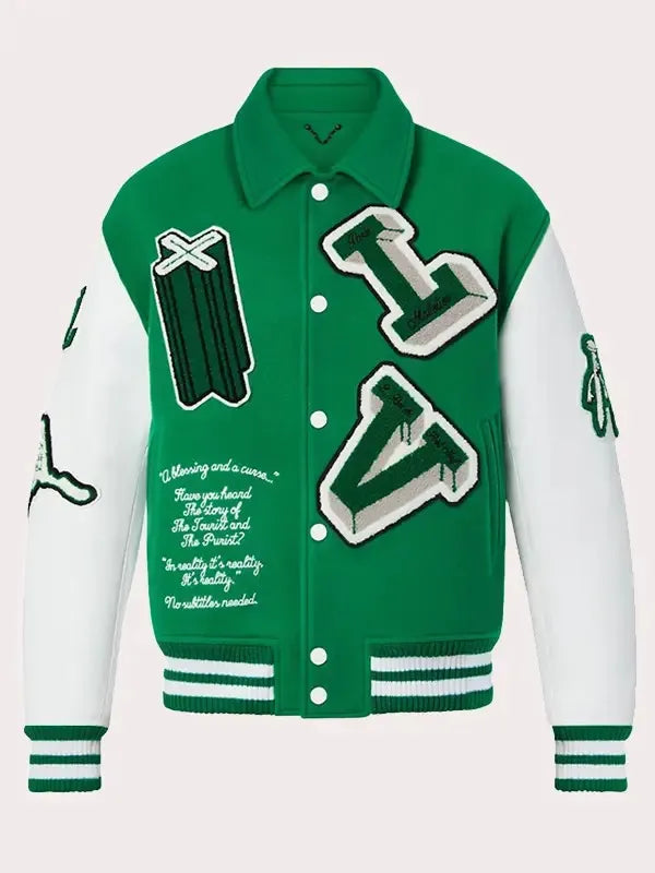 Louis Vuitton Green Varsity Jacket