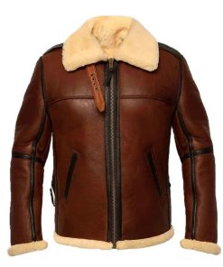 Men's B3 Aviator Brown Bomber Leather Jacket