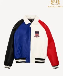 Avirex Color Block Leather Jacket