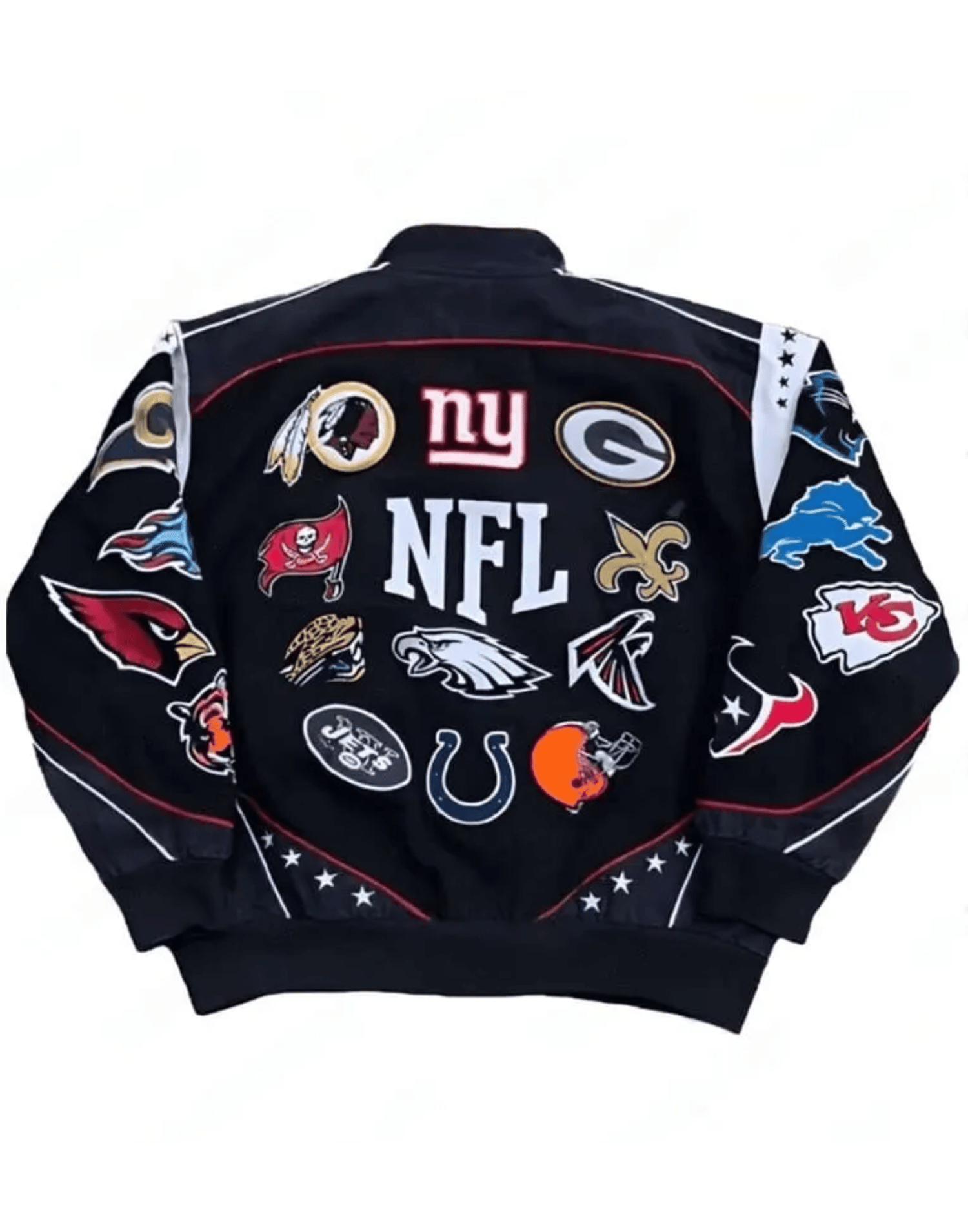 Nfl Jacket With All Team Logos Patch - Image 2