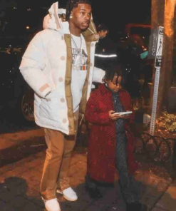 Cream Lil Baby Puffer Jacket