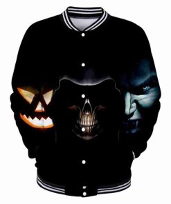 Halloween Black Varsity Jacket