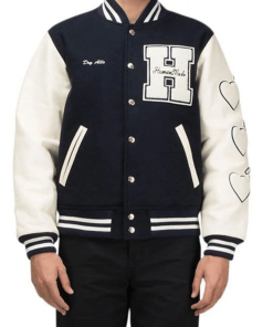 Human Made Letterman Black and White Varsity Jacket