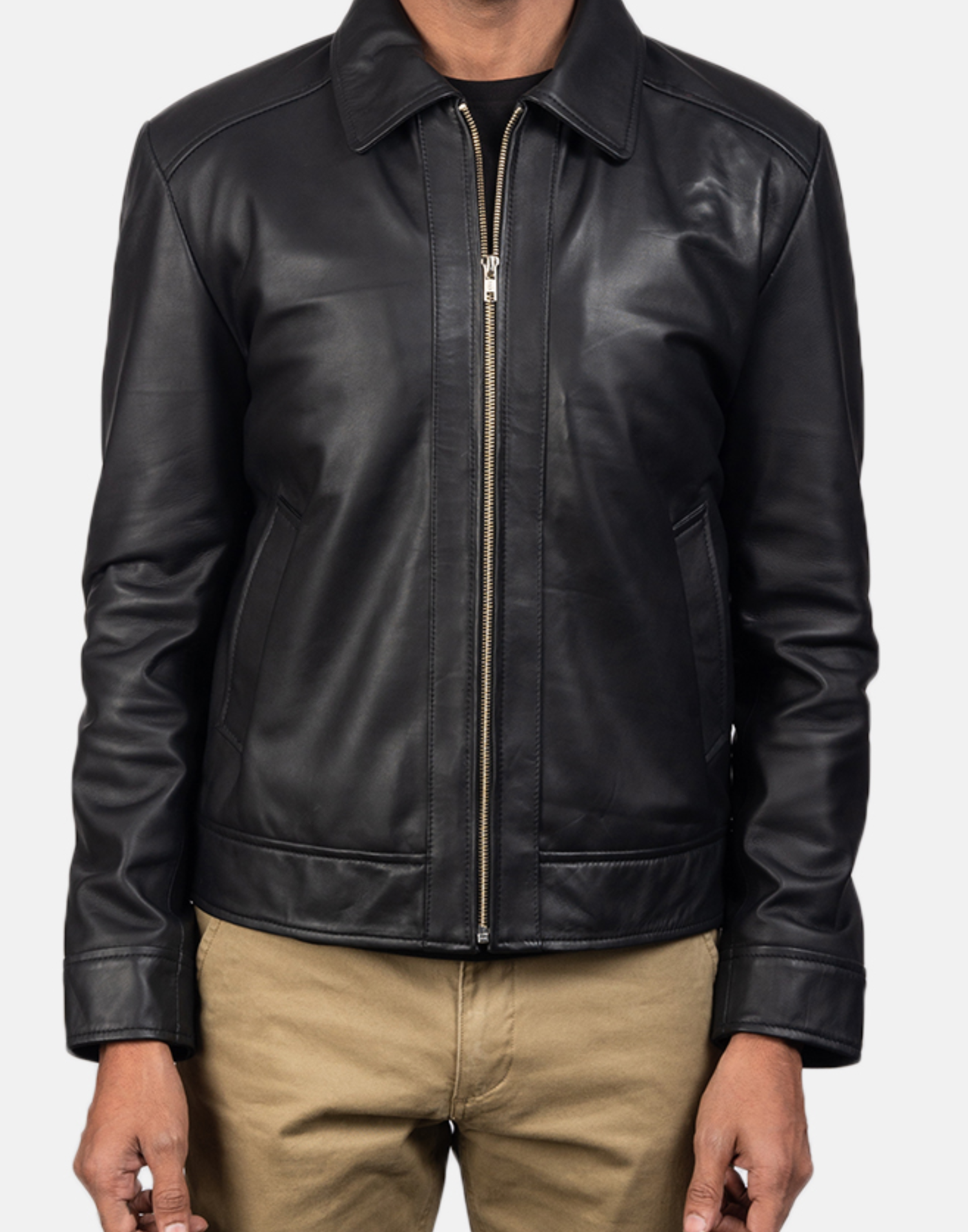 Inferno Black Leather Jacket - Image 4