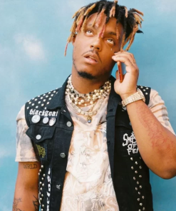 Juice Wrld Black Denim Vest