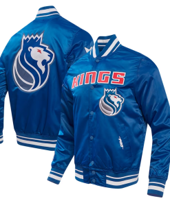 NBA Men's Sacramento Kings Pro Standard Blue 202324 City Edition Satin Full-Snap Jacket by TJS