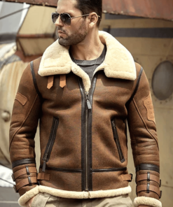 Mens B3 Airforce Sheepskin Shearling Jacket