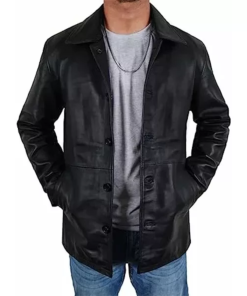 Mens Black Trucker Jacket