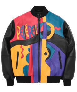 Pelle Pelle Picasso Plush Leather Jacket | Multi Color
