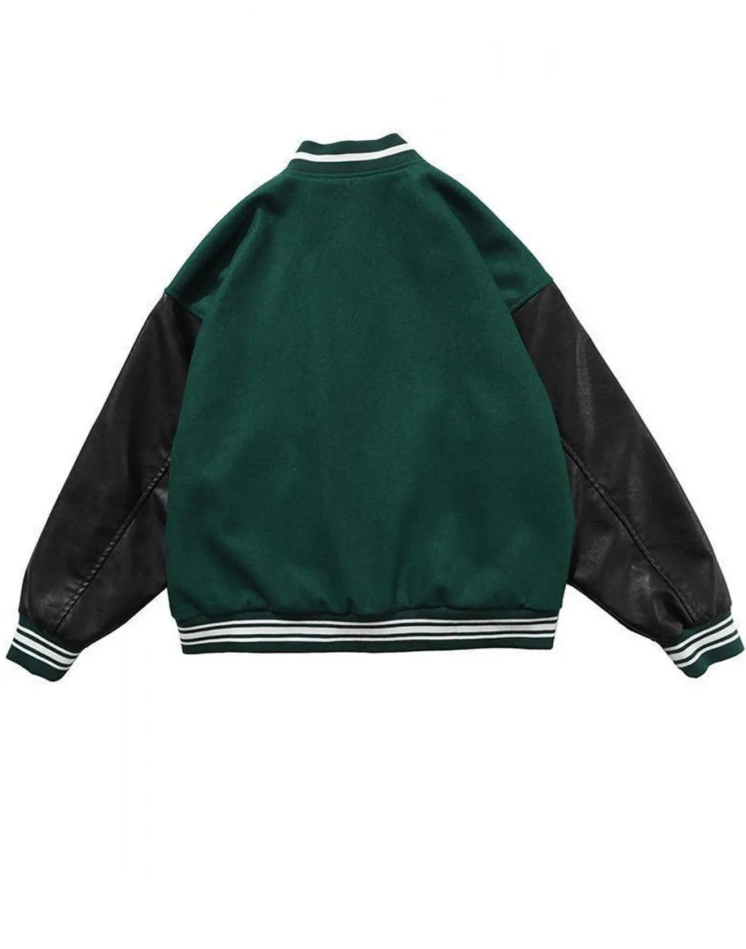 Skeleton Bad To The Bone Patchwork Varsity Jacket - Image 11