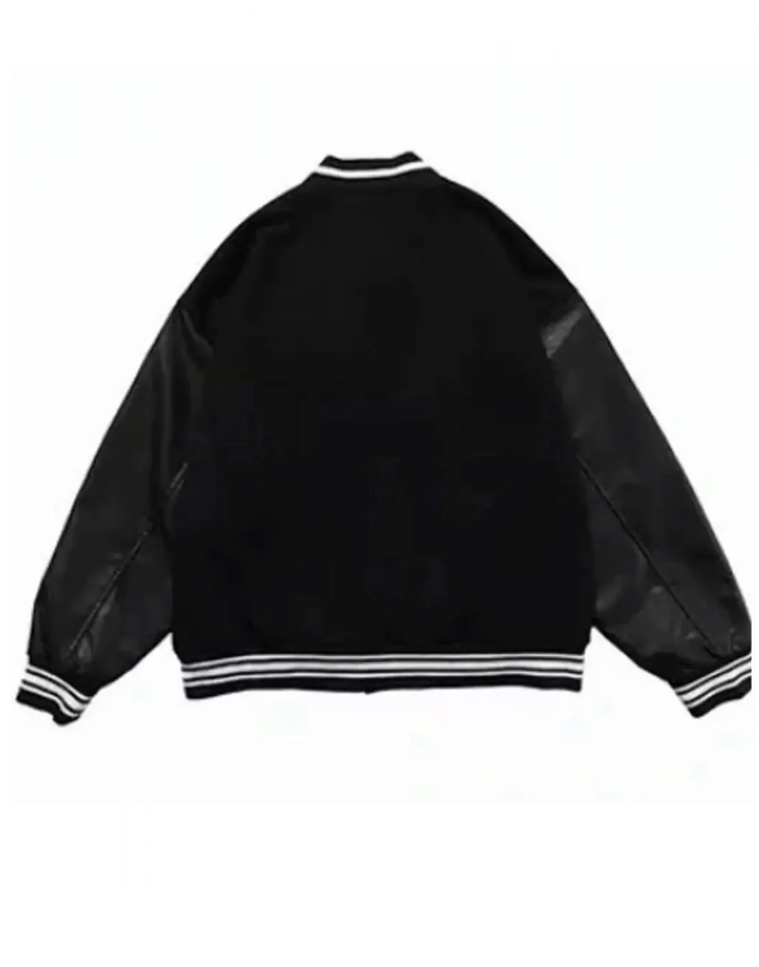 Skeleton Bad To The Bone Patchwork Varsity Jacket - Image 12