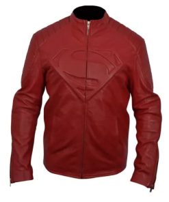 Smallville Superman Red Faux Leather Jacket