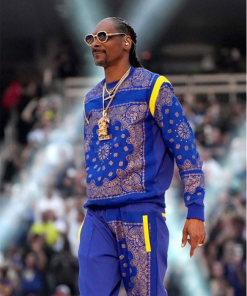 Snoop Dogg Blue Bandana Tracksuit