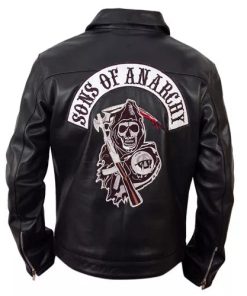 Sons Of Anarchy Black Biker Faux Leather Jacket