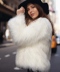White Fluffy Jacket
