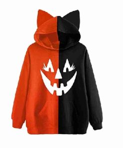 Womens Halloween Two-Tone Hoodie