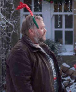 A Castle For Christmas Leather Jacket