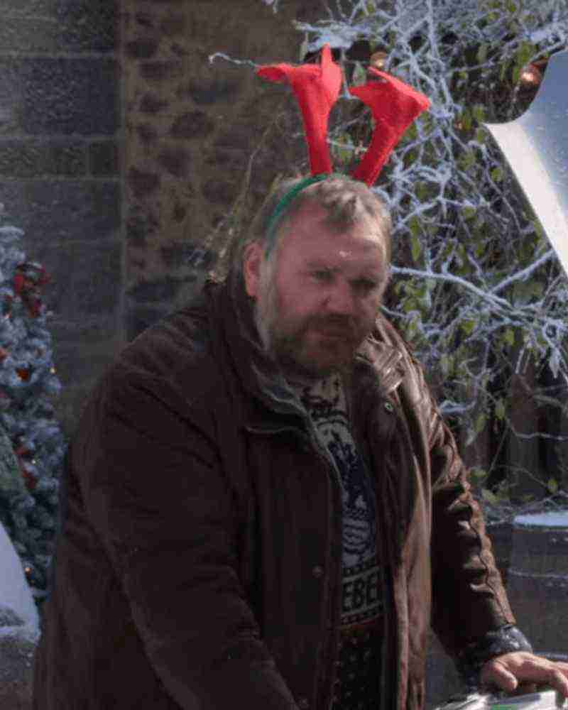 A Castle For Christmas Leather Jacket - Image 2