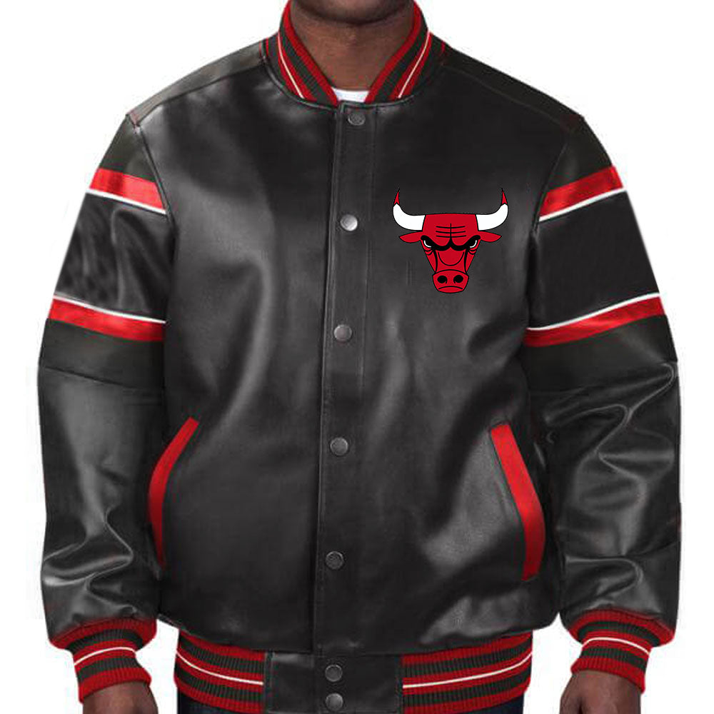 NBA Chicago Bulls Leather Jacket For Men and Women - Image 2