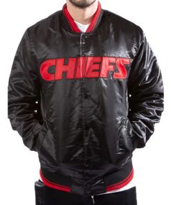 Kansas City Chiefs Bomber Black Jacket