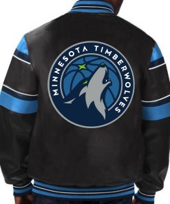 NBA Minnesota Timberwolves Leather Jacket For Men and Women