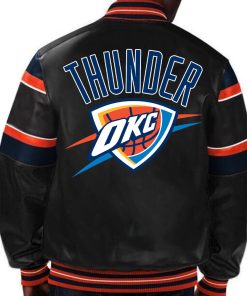 NBA Oklahoma City Hunder Leather Jacket For Men and Women