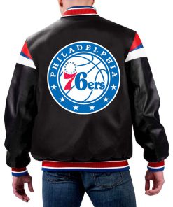 NBA Philadelphia 76ers Leather Jacket For Men and Women