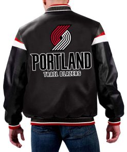 NBA Portland Trail Blazers Leather Jacket For Men and Women