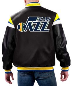 NBA Utah Jazz Leather Jacket For Men and Women
